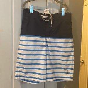 Boys mesh lined Polo swim trunks